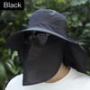 1 Pièce Chapeau de Soleil Amovible, Casquette de Baseball d'Extérieur Séchage Rapide Protection UV, Casquette de Protection Visage et Cou pour Pêche Équitation Escalade
