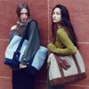 Corduroy Canvas Big Shopper Bag_CTA938(Beige)