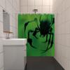 1pc Halloween Horror Spider Printed Waterproof Shower Partition Privacy Curtain with 12 Hooks Multiple Sizes Machine Washable
