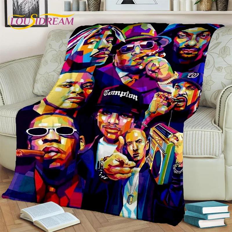 Hip Hop Rapper Art Legend Star 3D Blanket,Soft Throw Blanket for Home Bedroom Bed Sofa Picnic Travel Office Cover Blanket Kids