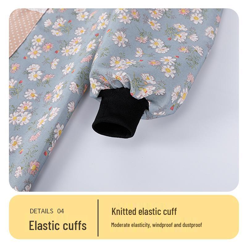 2024 Women's Long Sleeve Waterproof Kitchen Apron - Oil-Proof Coveralls for Home Use