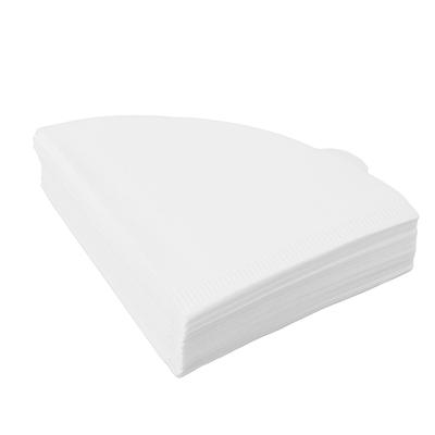 Filtres à café, Papier filtre en forme de cône, 100 feuilles (V02 Blanc, 100 Pièces)