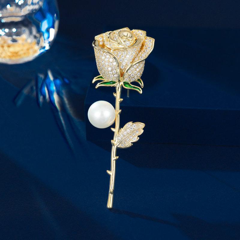 

03 Премиум-легкая роскошная микро-инкрустированная циркониевая брошь-бант из супер-флеш-бусины в стиле ретро