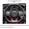 Braid Black Suede&Leather Car Steering Wheel Cover for Mercedes-Benz A 45 AMG C 43 63 CLA 45 CLS 63 AMG E 43 63 2015-2018
