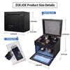 Automatic Watch Winder Luxury Jewelry Box Quiet Japanese Mabuchi Motor Adjustable Modes With Jewelry Storage Case Box