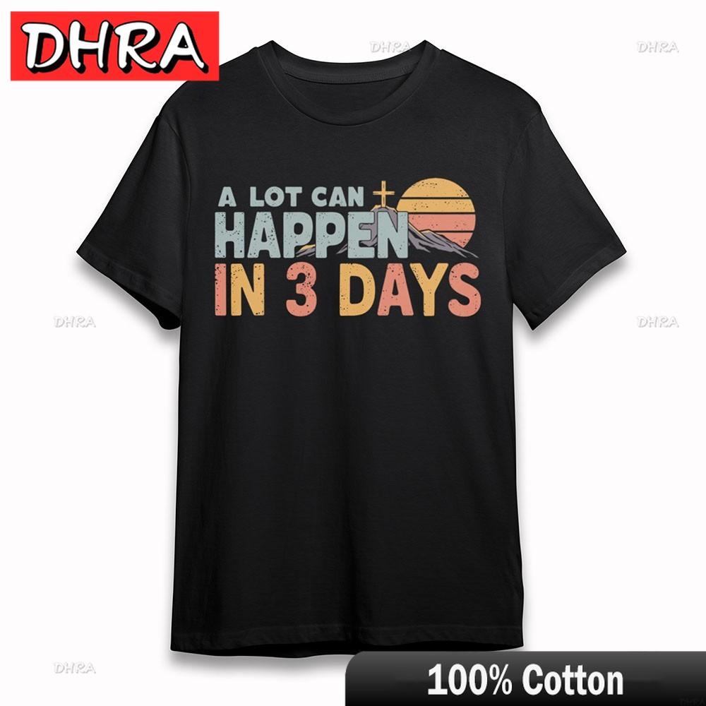 

Womens Fashion TShirt 3 Days Mountain Sunset Tee Short Oversize Cotton Black Graphic Camisa Summer Youth Clothing for Students S