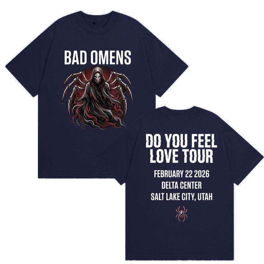 Rock Band Bad OUnisexs Do You Feel Love Tour Graphic T Shirts Unisexs Gothic Vintage Cotton Yk Short Sleeve Top Streetwear