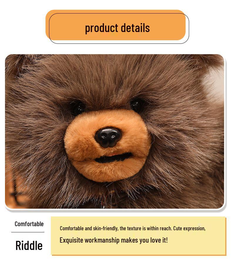 Realistic Cat & Dog Plush Animal Figurines: Cute, Soothing, and Interactive Toys