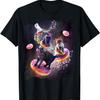 Galaxy Cat Donut - Space Cats Riding Doughnuts T-Shirt