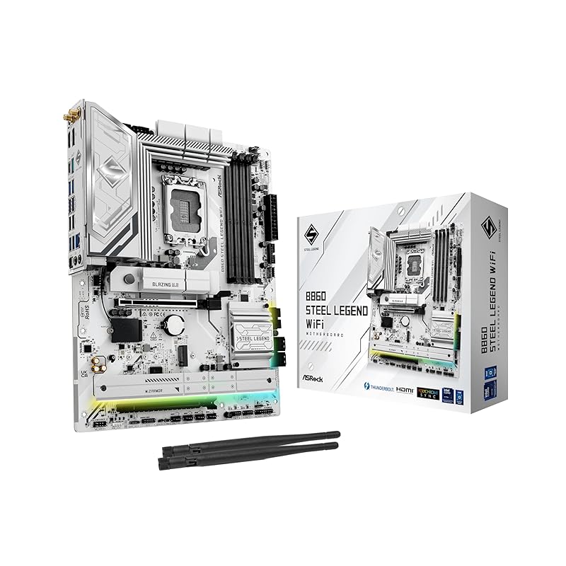 

Материнська плата ASRock B860 Steel Legend WiFi Intel CPU Core Ultra (LGA1851) відповідний чіпсет DDR5 ATX [продукт авторизованого вітчизняного дистриб ютора]
