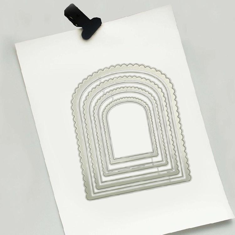 Nesting Arch Cutting Dies Embossing Die Cuts for Gift Card Making