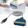 Metal USB to IEEE 1284 Parallel Port Converters Cable For Vintages Printers For New PC No Driver Required