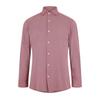 Mens Geometric Oxford Spread Collar Long-Sleeved Formal Shirt