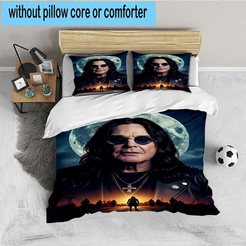 Ozzy Memorial 3PCS Bedding set,Ideal for 1pc Duvet Cover And 2pcs Pillowcases Perfect for Fan gift,Ideal for Bedroom, Dormitory