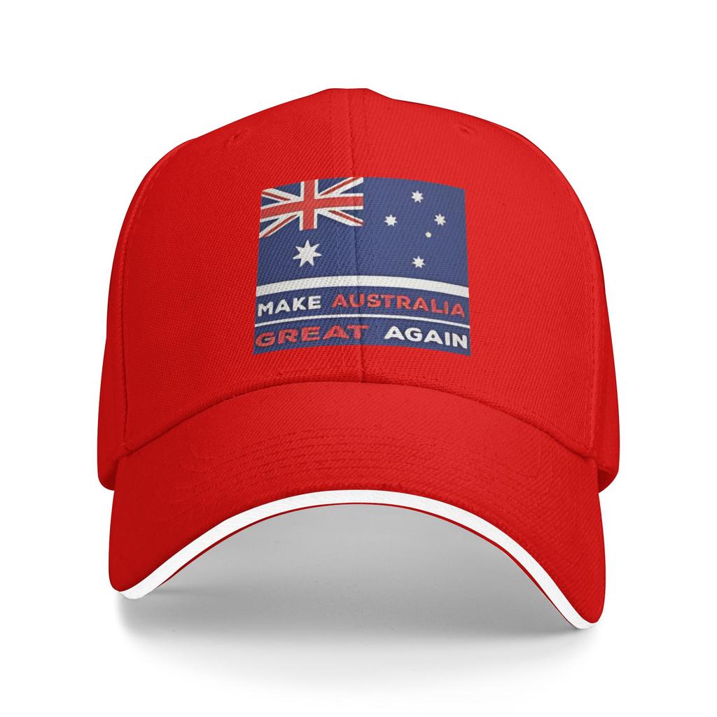 Make australia great again Casual Baseball Cap Summer  Trucker Hat Adjustable Tennis Skate Snapback Cap Men Baseball Caps