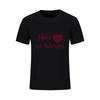 Letter Print T Shirt Men Black And White Comic Con Cosplay T Shirts Make