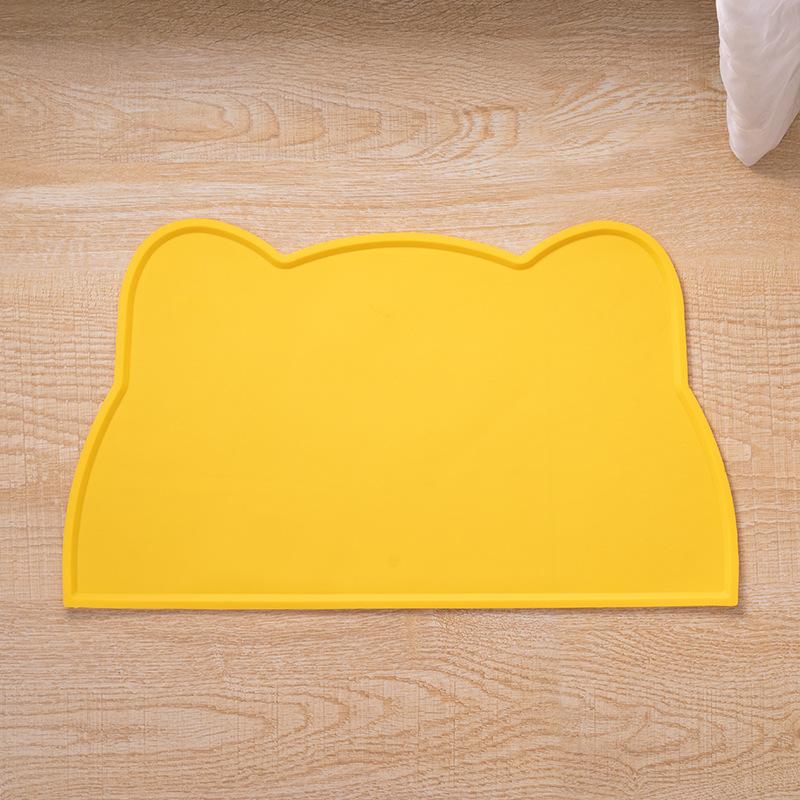 Pet Waterproof Mat Dog Cat Bowl Mat Silicone Non-slip Pet Feeding Mat Dog Eating Bowl Tray Cushion