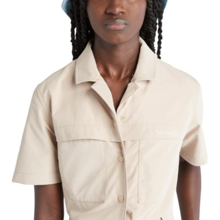Timberland Short Sleeved Dress Women's Light Mud A6AEH-269