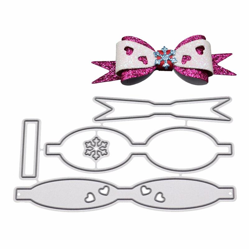 Láska Mašle Rám Kovové vykrajovátka Šablony Scrapbooking Pozdravné přání Dekorativní ražba