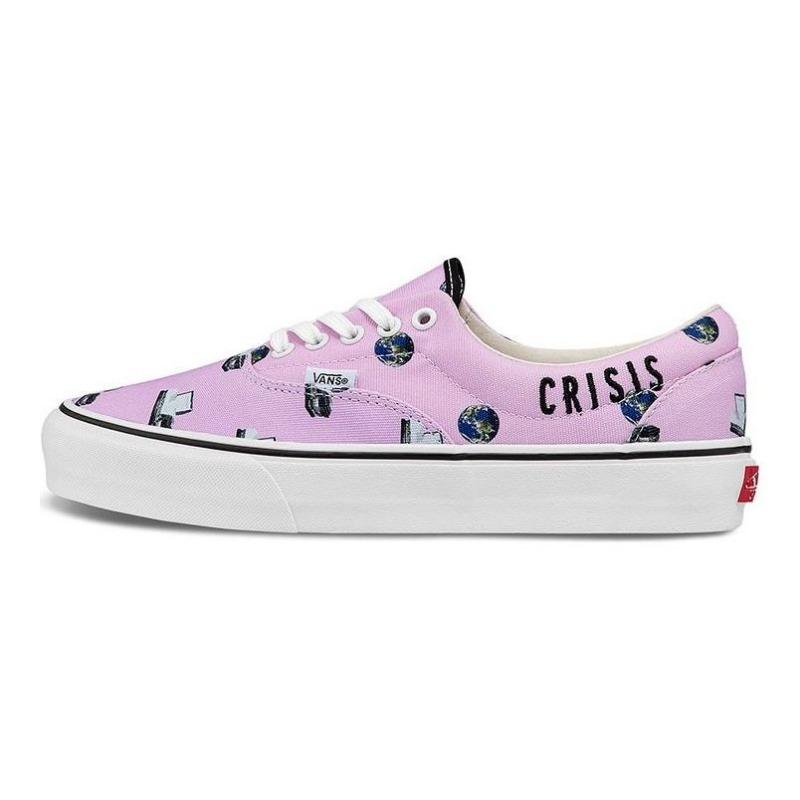 Cali Thornhill DeWitt x Vans Vault Era LX Visual Artist Co-Branded Casual Low-Top Unisex Skate Shoes Pink VN0A4BNH61C 37