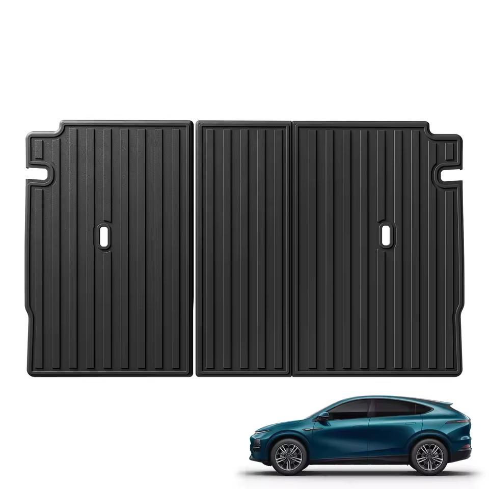 LUCKEASY for Xpeng G6 Rear Seat Backrest Protective Pad Cargo Liner Trunk Pad TPE Car Floor Mats Auto Interior Accessories