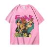 Camisetas estampadas Gorillaz de la banda de tendencia, camisetas Unisex de moda de venta al por menor para mujer, camisetas de gran tamaño, camiseta gótica de manga corta de Hip Hop