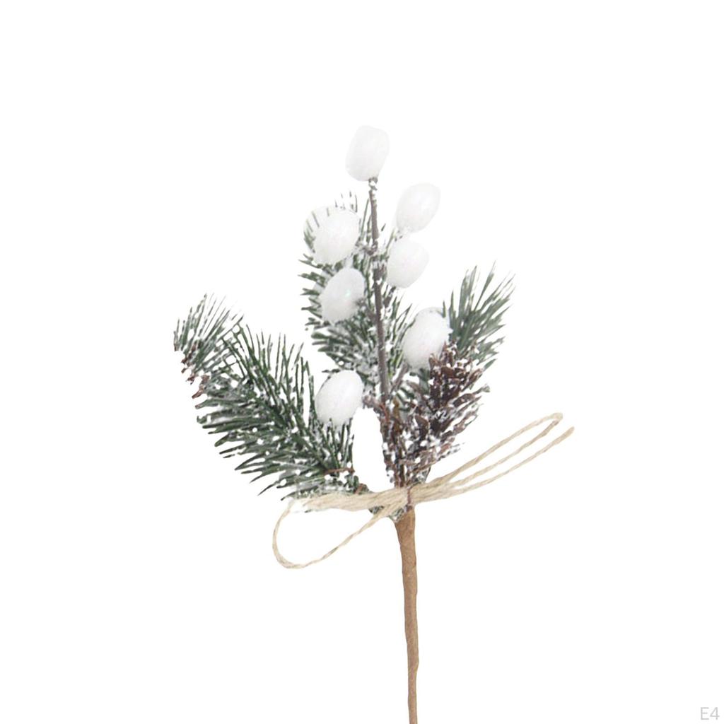 Mini Weihnachts-Kunstblumen-Beeren-Zweige für Hochzeitsgeschenkverpackungen
