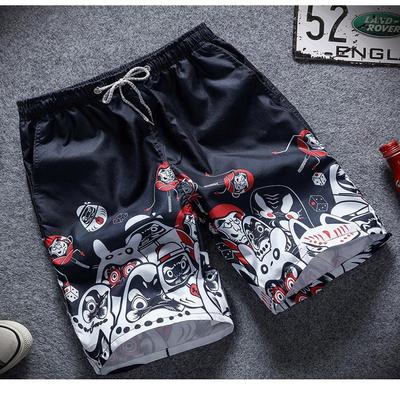 Yaz Plaj Pantolonu Sörf Baskılı Şort Bol Günlük Kapriler