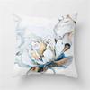 Blue Flower and Bird Print Decorative Pillowcase Living Room Office Ornaments Home Pillowcase
