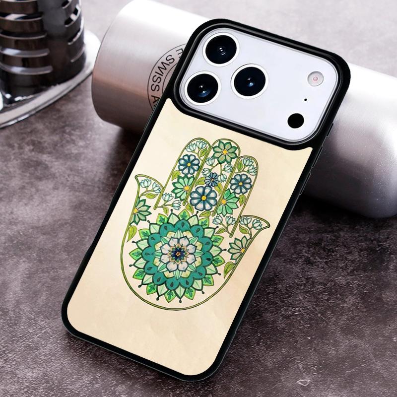 Hamsa Hand of Fatima Phone Case for iPhone 17 16 15 Pro Max Air 14 13 12 11 Plus Shockproof Cover