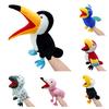 New Cross-border Bird Animal Hand Puppet Large Beak Parrot Toy For Soothing Kids Wholesale Eagle Doll