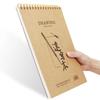 8K/16K Sketchbook Thick Paper Brown Spiral Notebook Professional Artist Graffiti Painting Book Art School Stationery