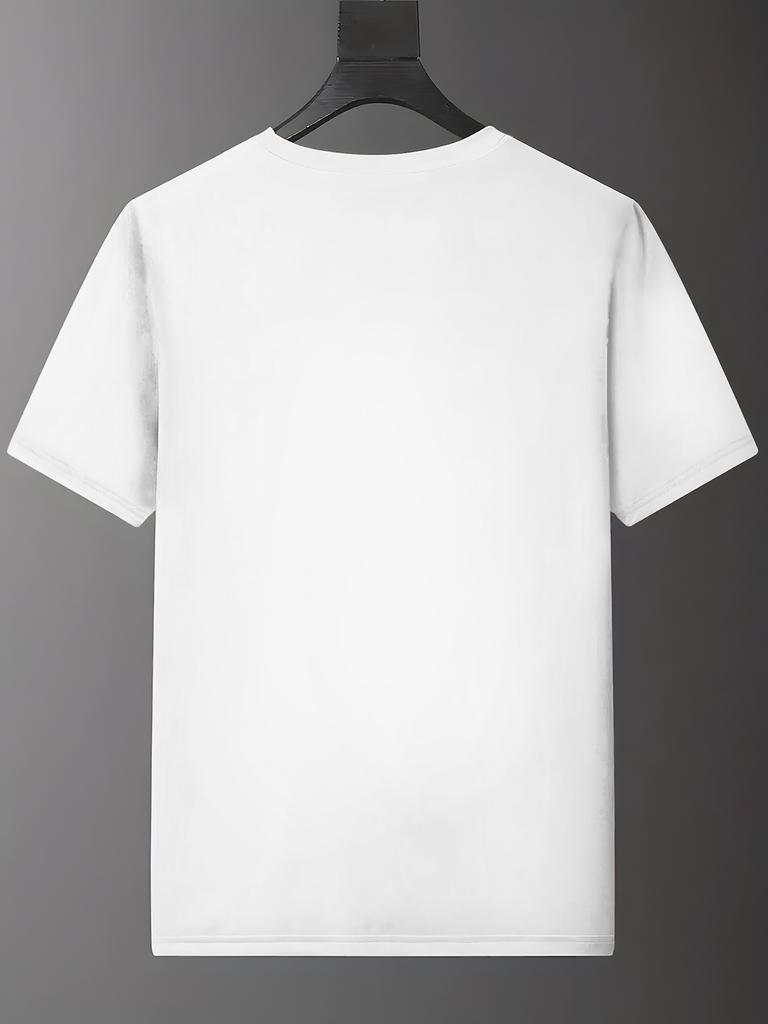 Gamer EKG Heartbeat Graphic Tee Men Casual Round Neck Short Sleeve Summer Cotton TShirt