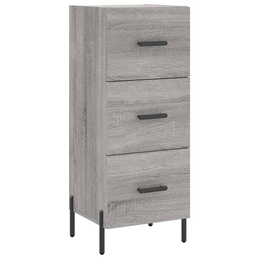 Vidaxl Cabinet, Sonoma Grey Oak, 34.5X34X90 Cm Material Wood-Based