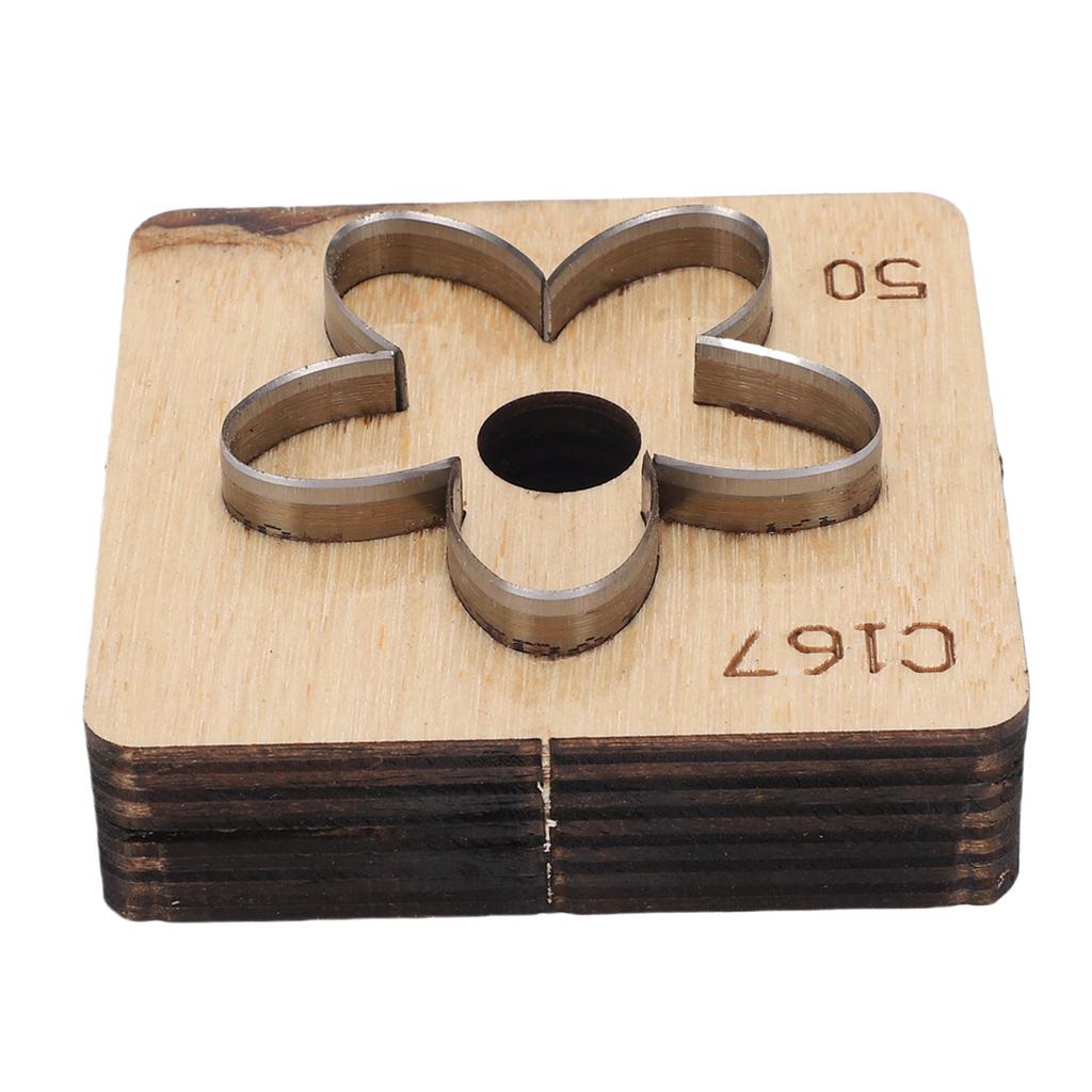 Matriță de tăiat piele în formă de floare Metal Artizanat din piele Artă pe hârtie Cutter Matriță de perforat Instrument de meșteșugărit