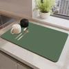 Napa Skin Drain Mat Kitchen Rubber Dish Drying Pad Super Absorbent Drainer Mats Tableware Bottle Rug Kitchen Dinnerware Placemat