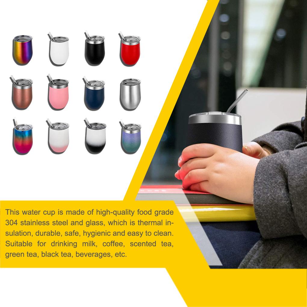 Vacuum Thermal Cup ple Style Drinking Holder 350ml Stainless Steel Water Milk Coffee Insulated Cups Drink Beverage Containers