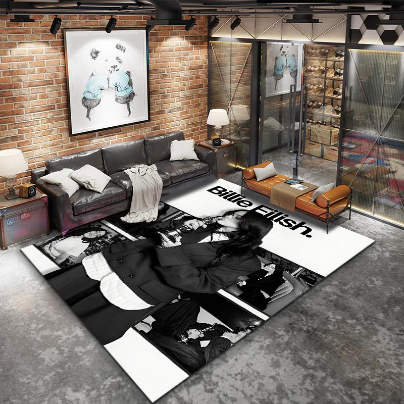 Billie Eilish Carpet Rug For Living Room Bedroom Home Sofa Decoration Kids Play Nonslip Floor Mat