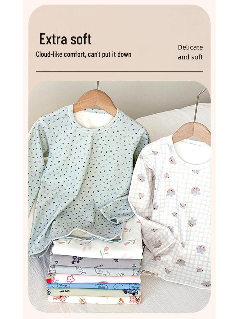 Varmt pyjamasset för barn - Pojkar & Flickor Byxor och Topp
