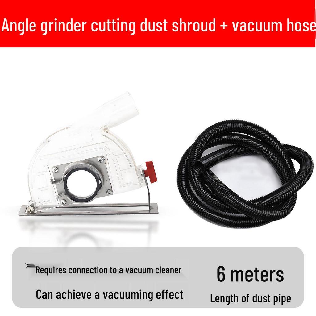 100 Angle Grinder Dust Extraction Hood: Multifunctional Dustless Saw Groover Protective Cover Set