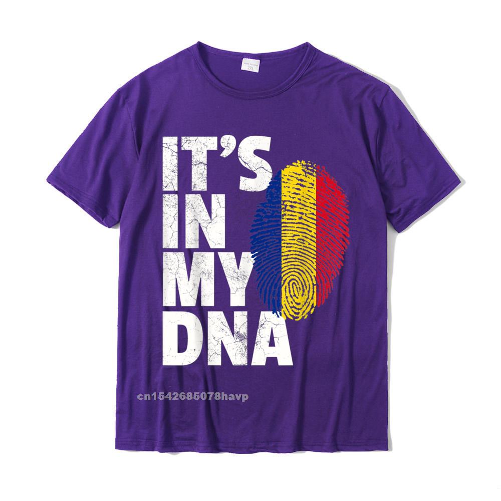 ITS IN MY DNA RoUnisexian RoUnisexia Flag TShirt Unisex Unisex Gift Casual Tshirts Rife Cotton Unisex Tops Shirt Family