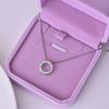 Couple Necklace, Temperament Style Round Pendant, Design Sense Personalized Collarbone Chain