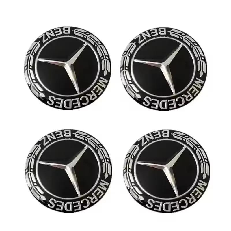 

4PCS 56mm 65mm Car for MERCEDES BENZ Wheel Center Hub Emblem Sticker W203 W204 W211 W212 W205 W209 W210 W176 W166 W163 W2211 65mm