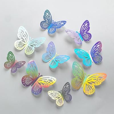 3D-Schmetterlings-Wandaufkleber: Romantische, selbstklebende Dekorationen für Wohnzimmer und Urlaubsgestaltung