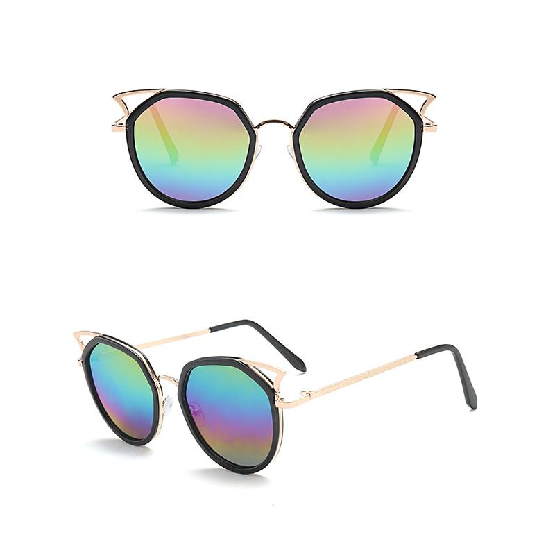 

New Stylish Personality Sunglasses Classic Brand Designer Double Beam Rose Gold Sunglasses Fashion Iadies Glasses UV400 Eyewear Picture color різнокольорові кольору