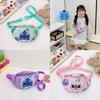 Lilo Stitch Cartoon Kids Waist Bag With Breathable Nylon For Daily Use