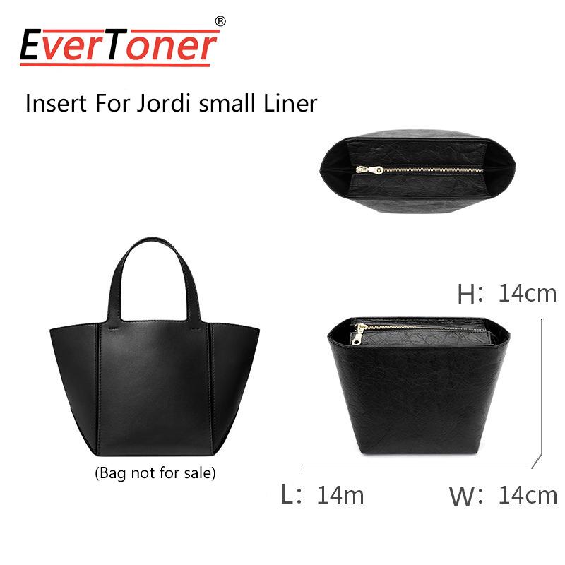 

EverToner For M-K Jor-di Bag Insert Organizer Makeup Handbag Inner Purse Portable base shaper Bag Accessories