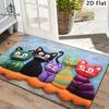 Six Colorful Cats Bathroom Floor Mat, Soft Fuzzy Entrance Rug for Indoors and Outdoors, Home Decoration