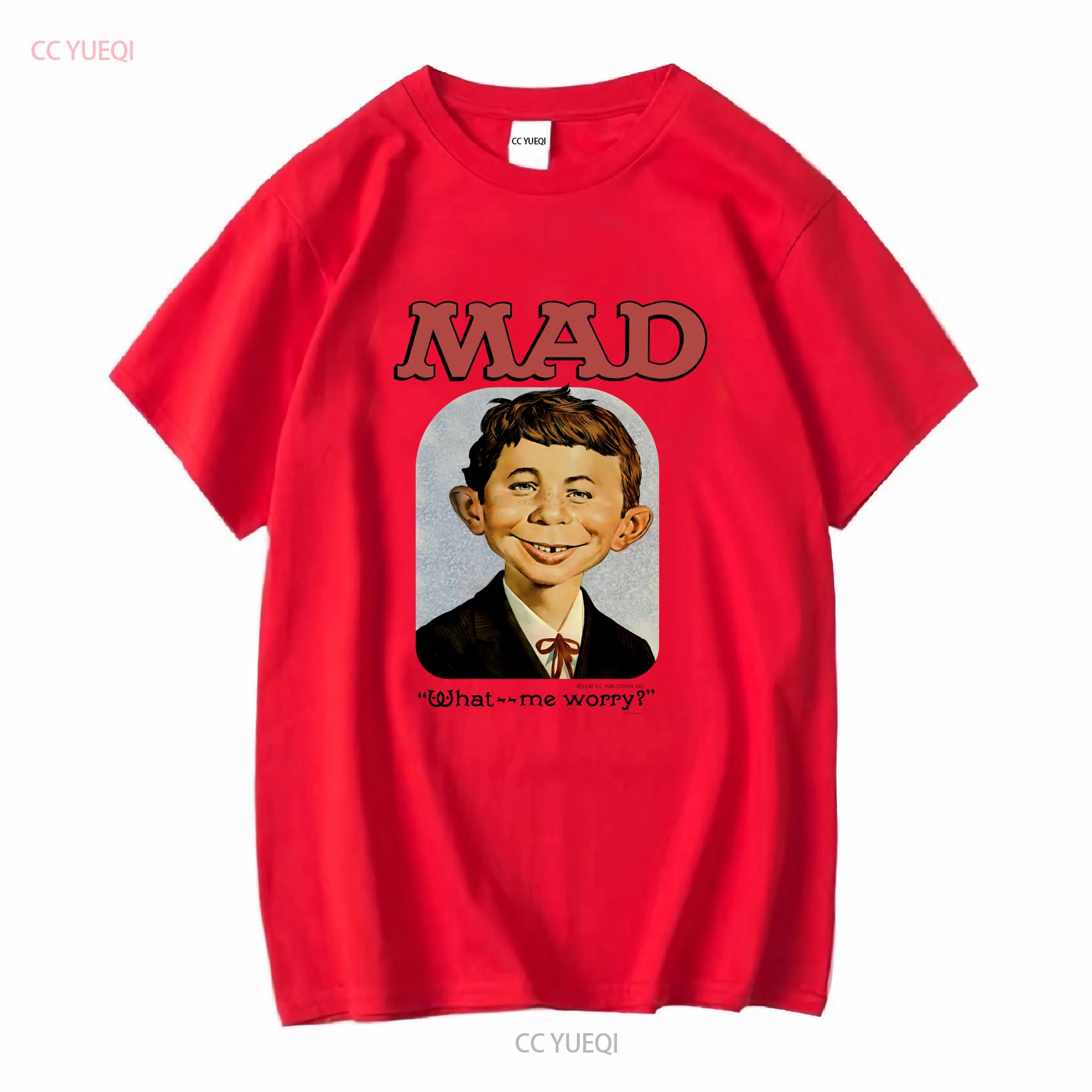 Vintage 1987 Mad Magazine Alfred E Neuman T Shirt Size Large long or short sleeves vintage Washed Breathable homme Slightly S