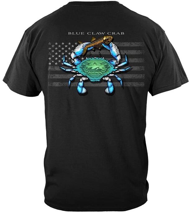 

New BLACK FLAG PATRIOTIC BLUE CRAB CLAW T Shirt XL